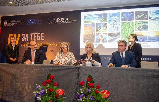 EU for modern and sustainable Serbia -preparation of 15 new infrastructure projects in the environment, energy and transport sectors is ongoing